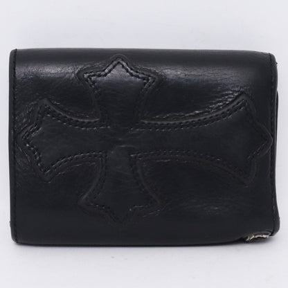 CHROME HEARTS 3-Fold Cemetery Cross Patch Wallet Size F