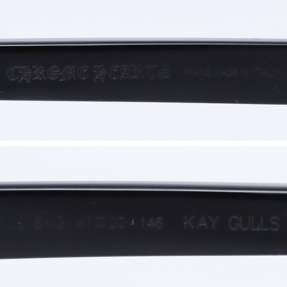 CHROME HEARTS KAY GULLS CH Sunglasses Black Size ONE SIZE