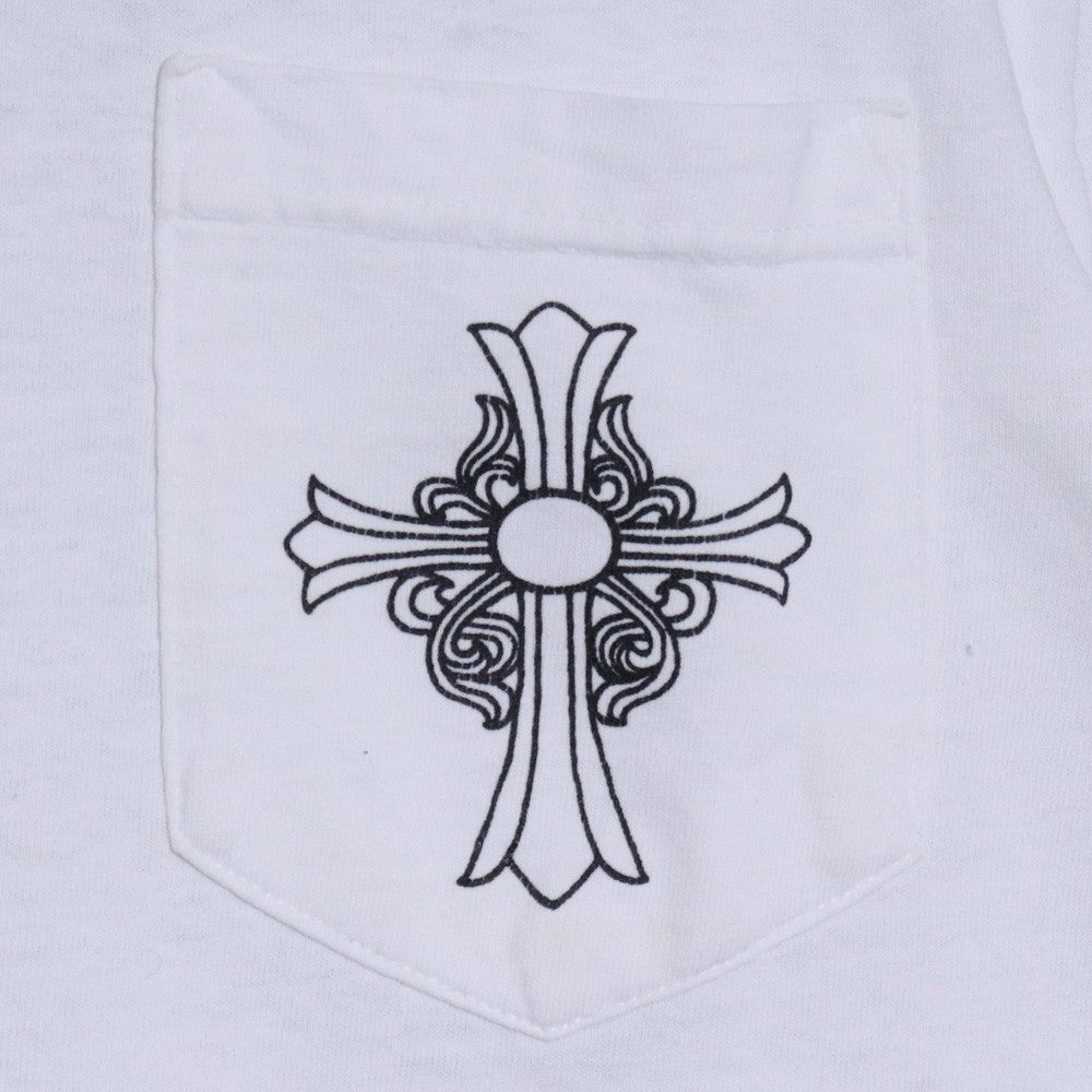 Chrome Hearts Old T-Bar CH Cross White Size M