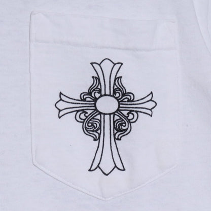 Chrome Hearts Old T-Bar CH Cross White Size M