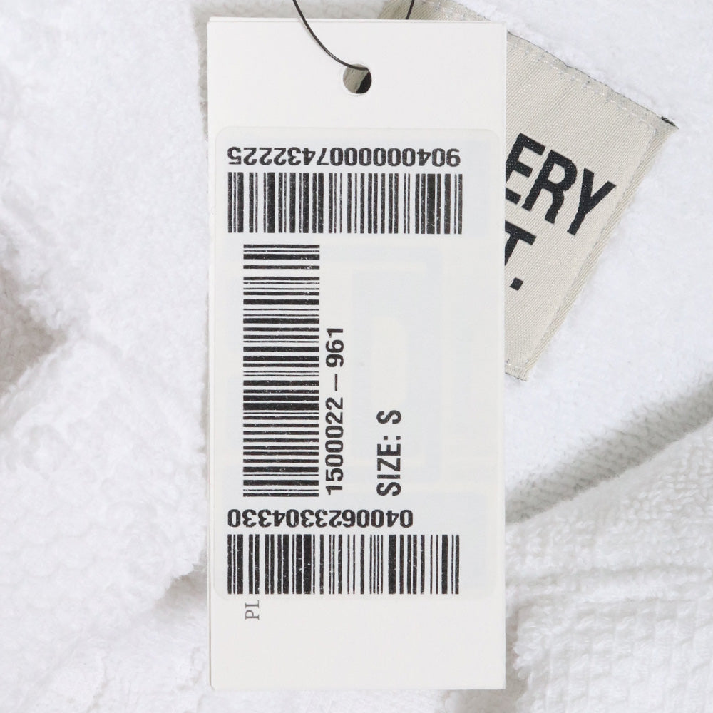 Gallery Dept. White Cotton Pile Mexican Hoodie Size S