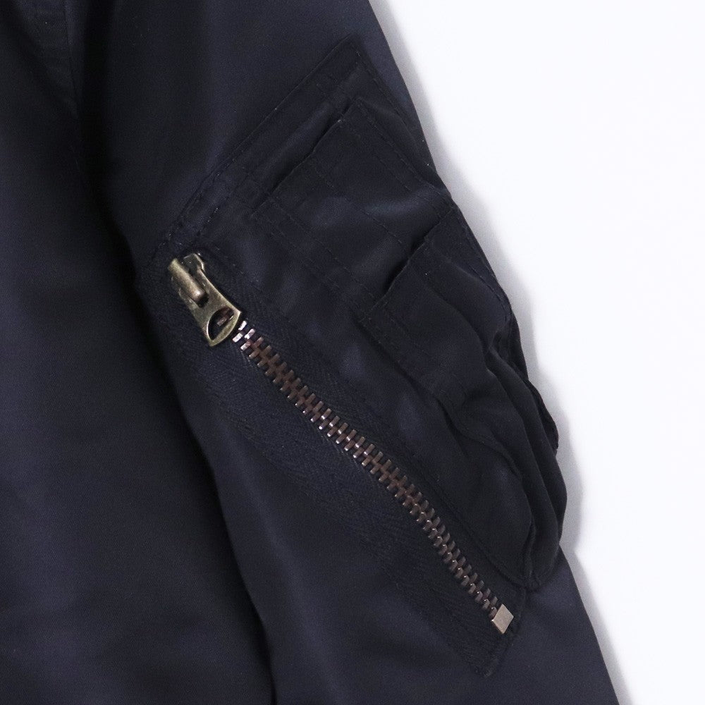 THE REAL MCCOY'S MA-1 Military Bomber Jacket Black Size S