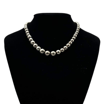 TIFFANY & CO. Silver Hardware Ball Necklace