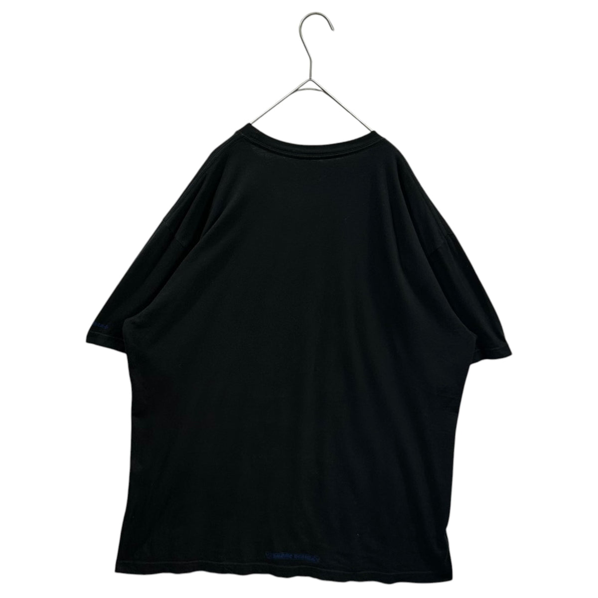 CHROME HEARTS Neck Logo Cotton T-Shirt Black/Blue Size XL