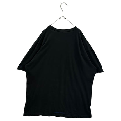 CHROME HEARTS Neck Logo Cotton T-Shirt Black/Blue Size XL