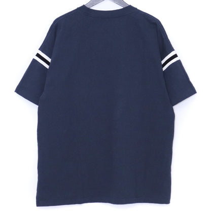 DIOR HOMME 24SS Damaged Slub Cotton T-Shirt Navy Size M
