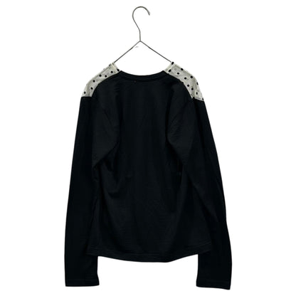 COMME des GARCONS 11AW Polka Dot Mesh Knit T-Shirt Size XS