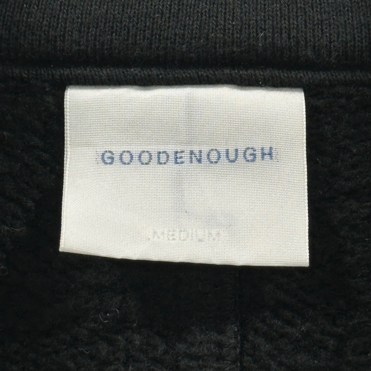 GOODENOUGH 90s-00s Logo Embroidered Sweat Coat Black Size M