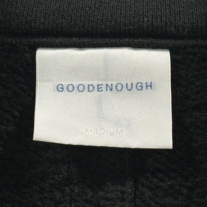 GOODENOUGH 90s-00s Logo Embroidered Sweat Coat Black Size M