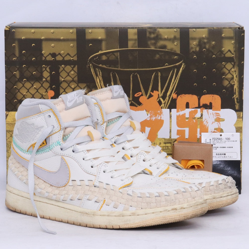 NIKE x UNION Air Jordan 1 Summer Sneakers White Size 27.5cm