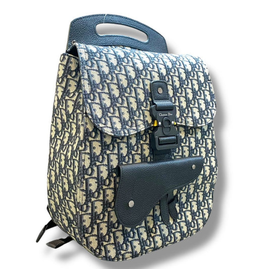 Dior Gray Gallop Oblique Jacquard Backpack Size F