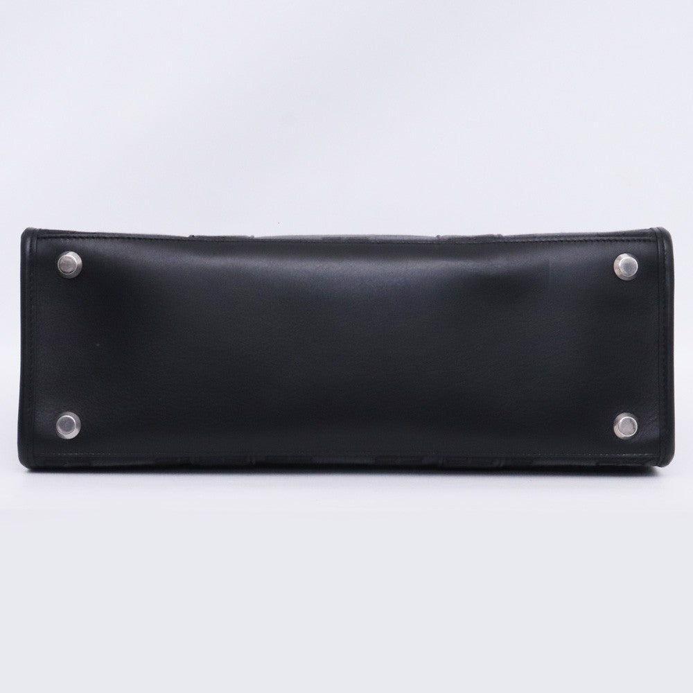 BALENCIAGA BB Logo Hardware 2-Way Tote Bag Black Size F
