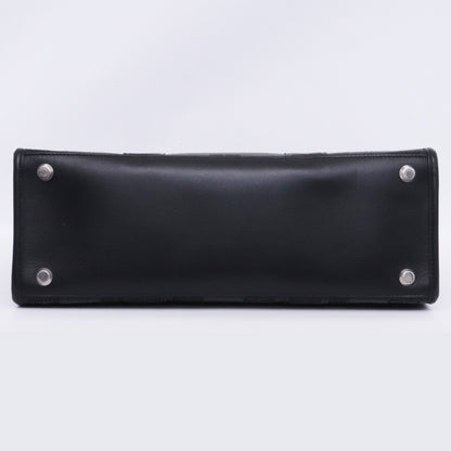 BALENCIAGA BB Logo Hardware 2-Way Tote Bag Black Size F
