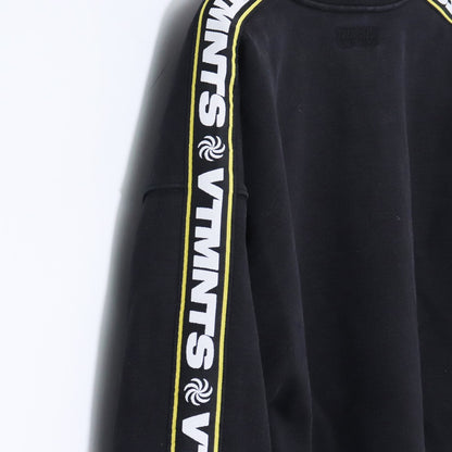 VETEMENTS Logo Tape Pullover Sweatshirt Black Size S