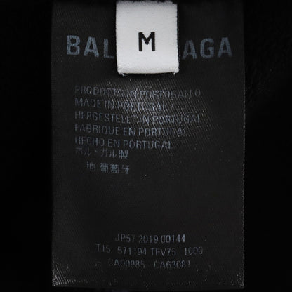 Balenciaga BB Logo Black Pullover Hoodie Size M