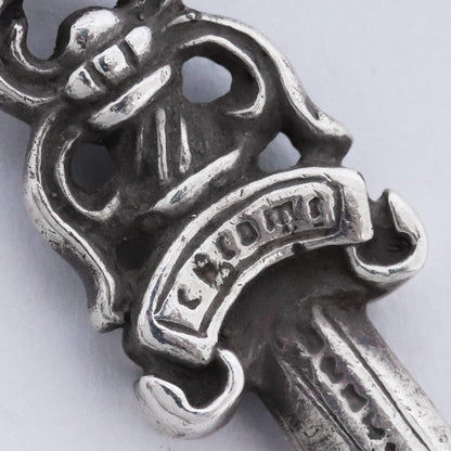 CHROME HEARTS #5 Dagger Charm Necklace Silver Size #5