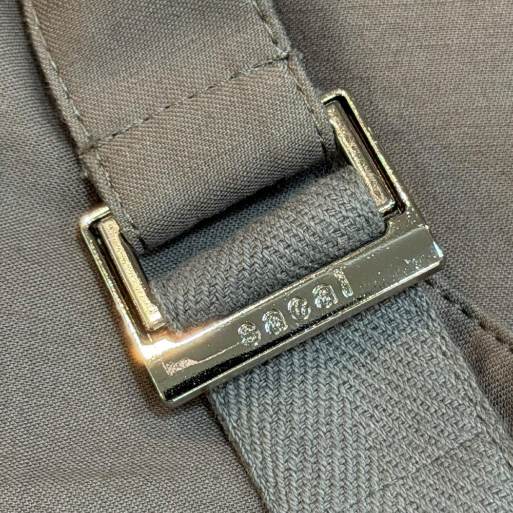 SACAI x WTAPS 25SS Cotton Back Satin Pants Taupe Size 2