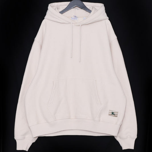 Burberry Beige Cotton Pullover Hoodie Size XL