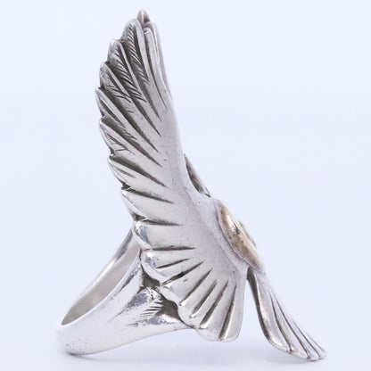 Goro's K18 Eagle Ring Silver Gold Size US 8.5