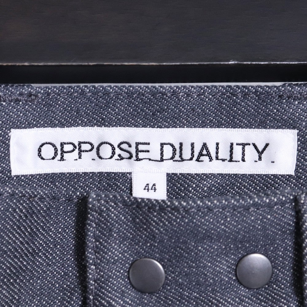 BLUE GRAY 25SS 10-Pocket Panel Washed Jeans Gray Size 44