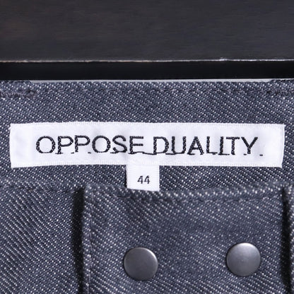 BLUE GRAY 25SS 10-Pocket Panel Washed Jeans Gray Size 44