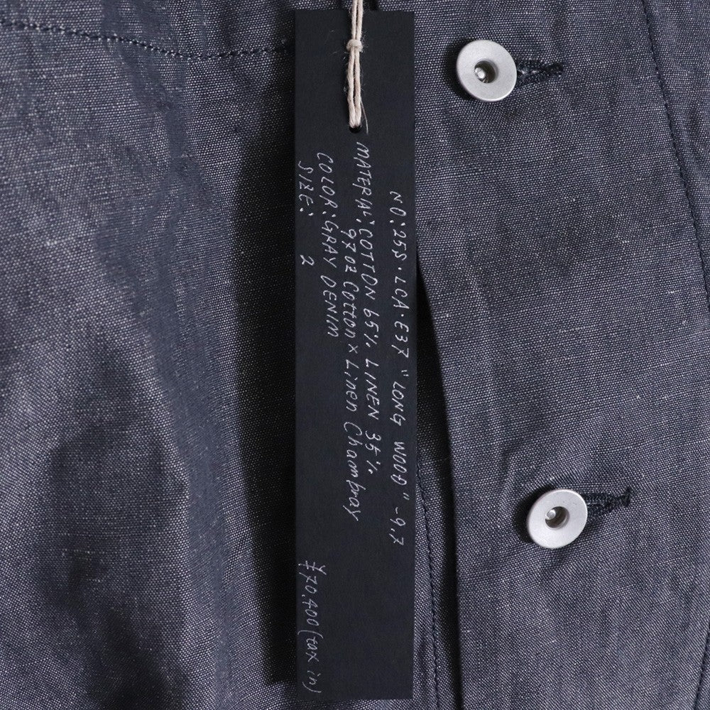 KLASICA 25SS Long Coverall Jacket Gray Denim Size 2