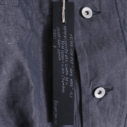 KLASICA 25SS Long Coverall Jacket Gray Denim Size 2