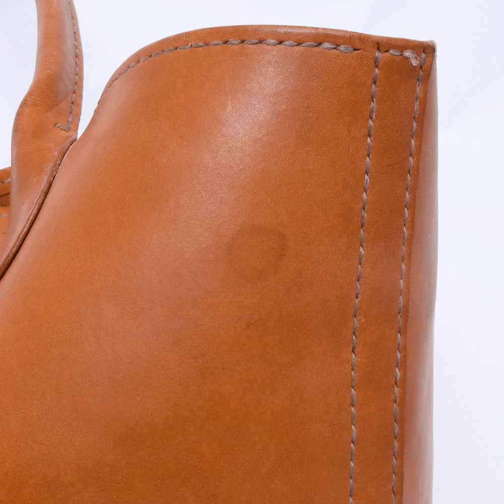 TARO WASHIMI Leather Concho Tote Bag Brown Size F