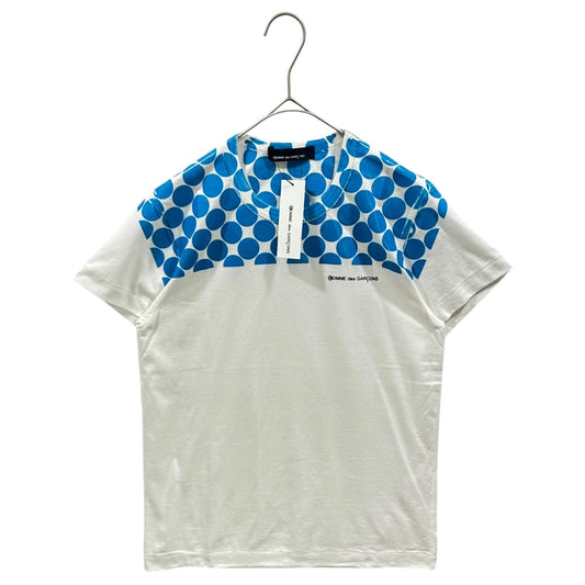COMME des GARCONS 99AW Polka Dot White Blue T-Shirt