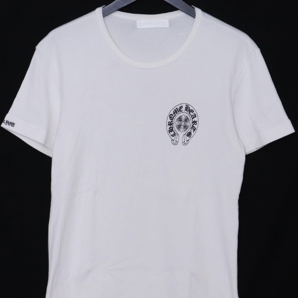 CHROME HEARTS OLD 90s Cemetery Cross T-Shirt White Size M