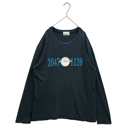 20471120 90s "Hyoma" Archive Long T-Shirt Black Size M