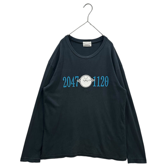 20471120 90s "Hyoma" Archive Long T-Shirt Black Size M
