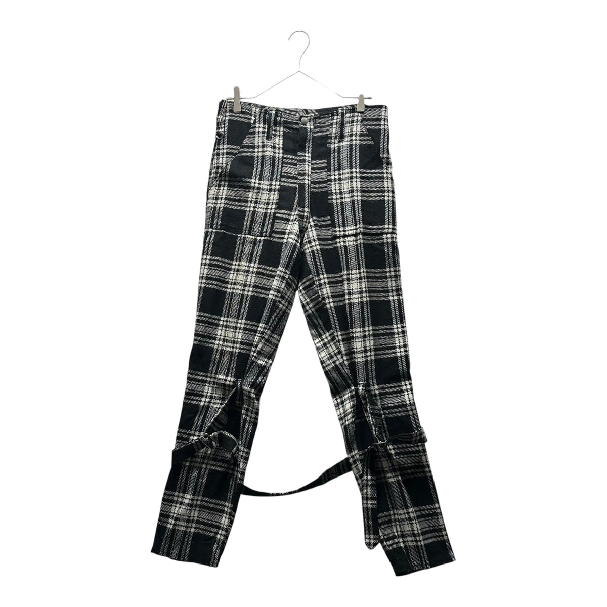 no future 90's Anarchy Check Pants Black/White Size S