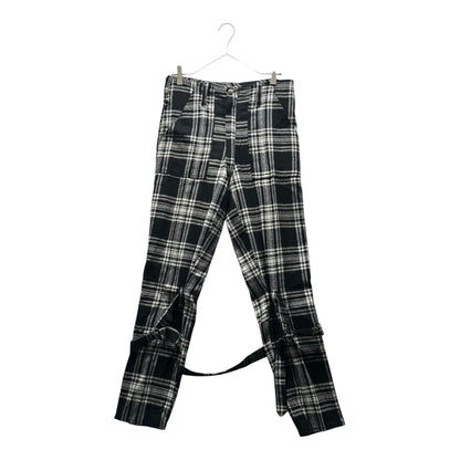 no future 90's Anarchy Check Pants Black/White Size S