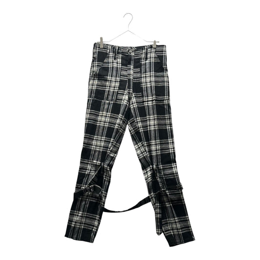 no future 90's Anarchy Check Pants Black/White Size S