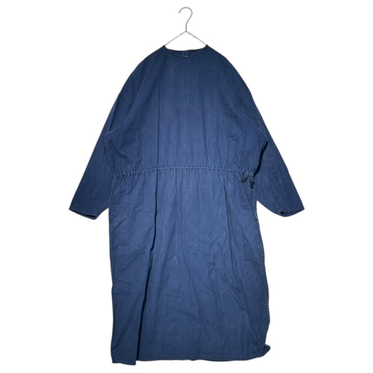 Y's 80s Long Sleeve Cotton Hospital Dress Blue Size FREE