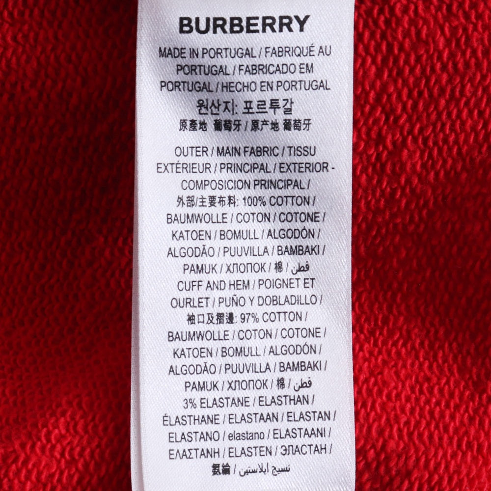 Burberry Red TB Monogram Hoodie Size L
