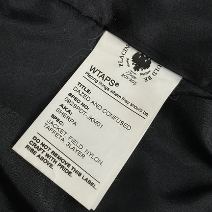 WTAPS 09AW Sherpa Field Nylon Taffeta Jacket Black Size M