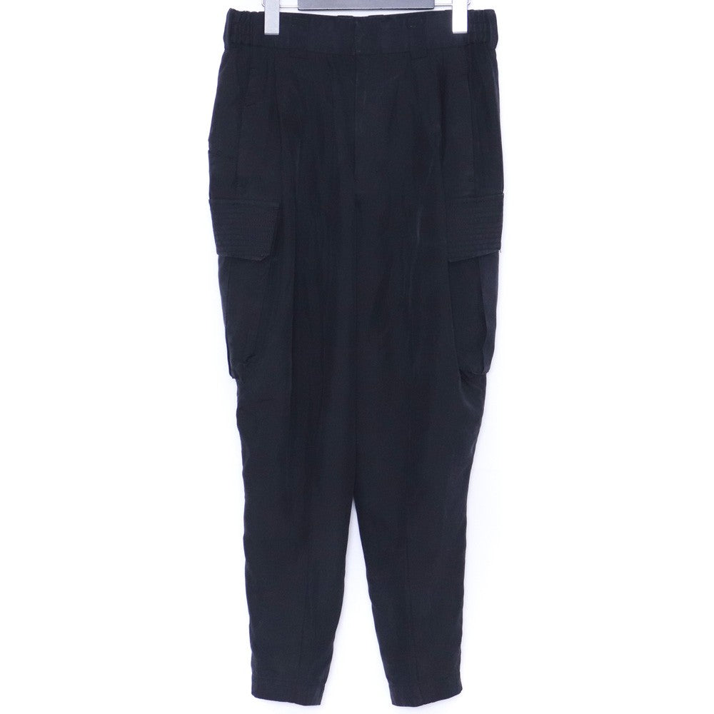 DEVOA 19SS High Density Silk Cropped Cargo Pants Size 1