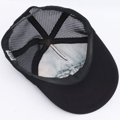 Chrome Hearts Old 3 Cemetery Cross Patch Cap Black Size F