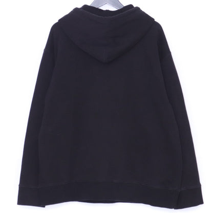 MM6 Number Logo Distressed Hoodie Black Size M