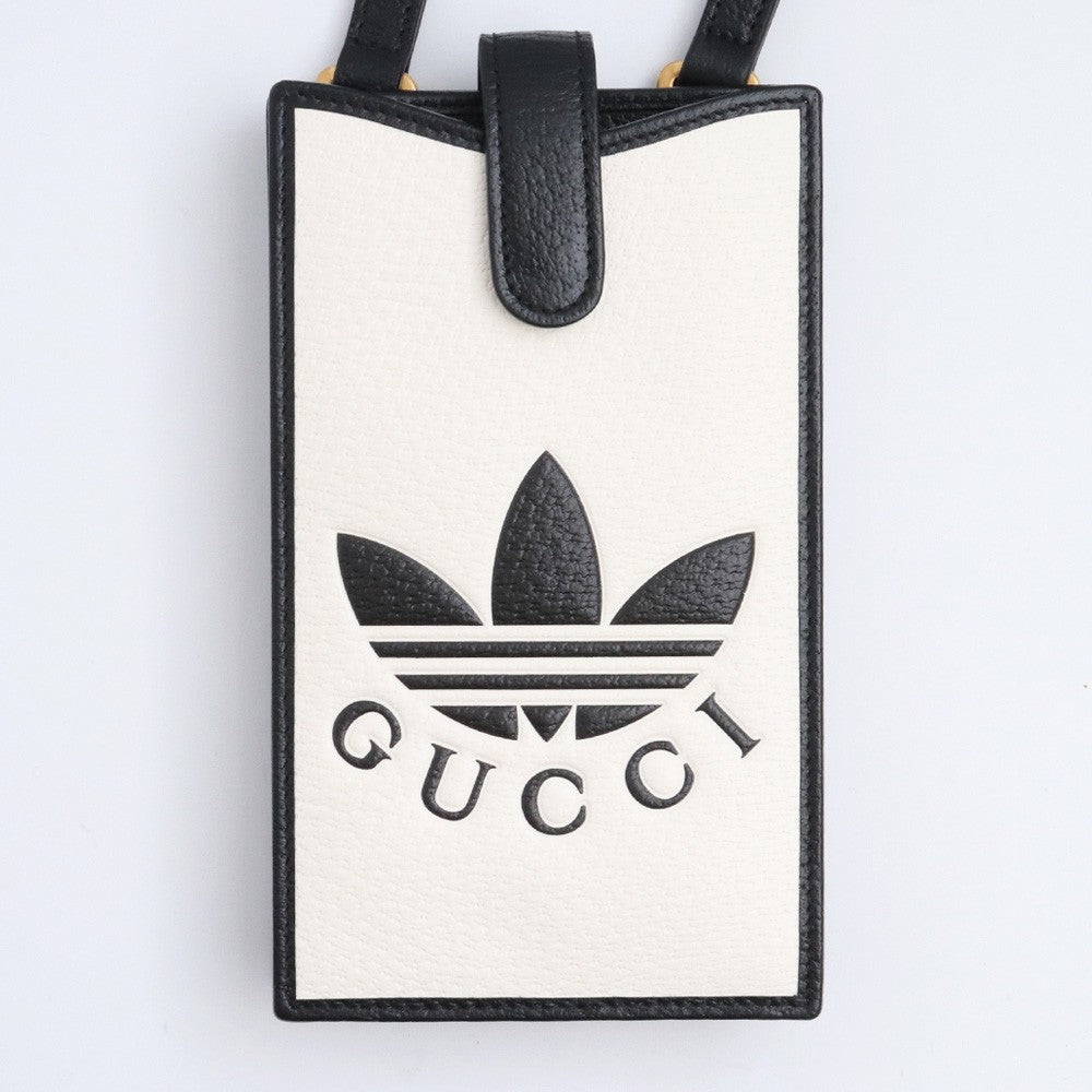 GUCCI Smartphone Shoulder Bag x ADIDAS Black Size F