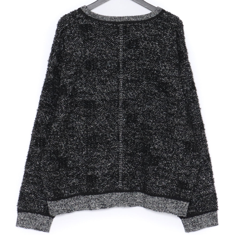 IROQUOIS 23AW 5G Loop Tweed Knit Black Size 2