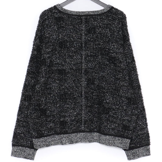 IROQUOIS 23AW 5G Loop Tweed Knit Black Size 2