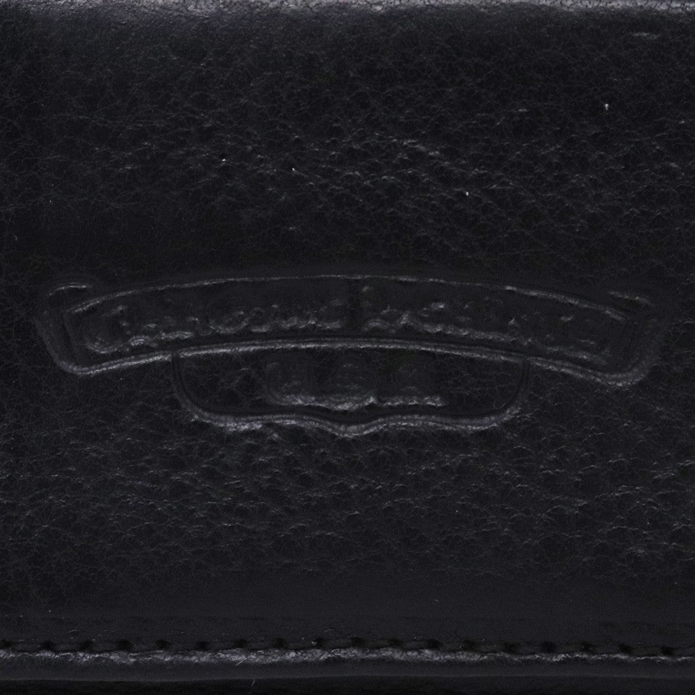 Chrome Hearts Wave Wallet Heart Button Heavy Leather Size F