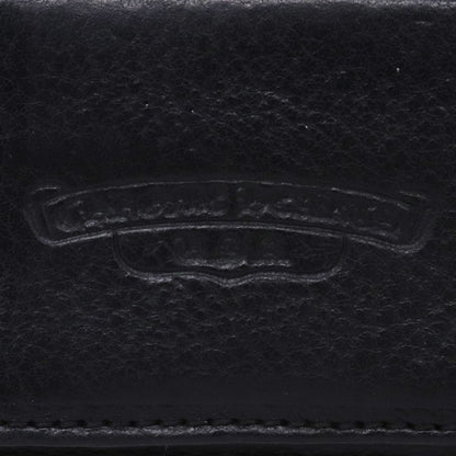 Chrome Hearts Wave Wallet Heart Button Heavy Leather Size F