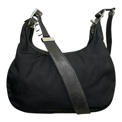GUCCI 01SS Tom Ford 2way Nylon Leather Hobo Bag