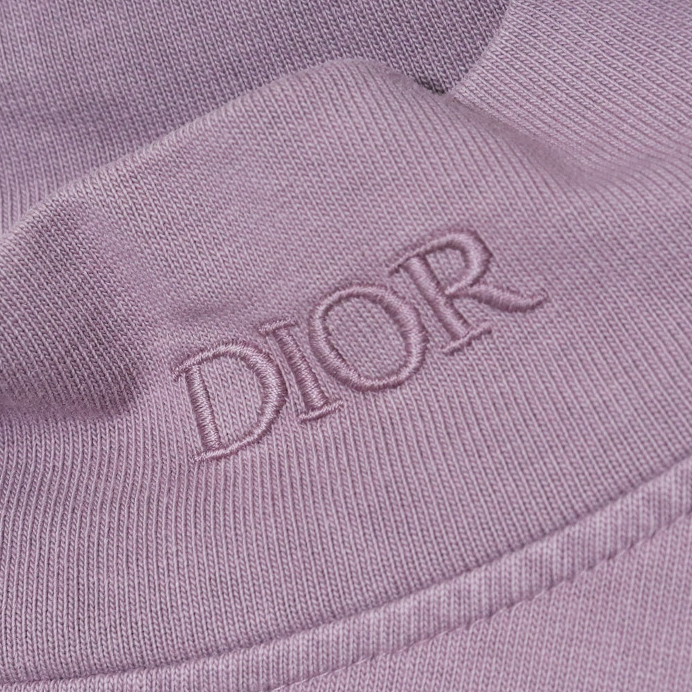 DIOR HOMM Purple Logo Mock Neck Long Sleeve T-Shirt Size XL