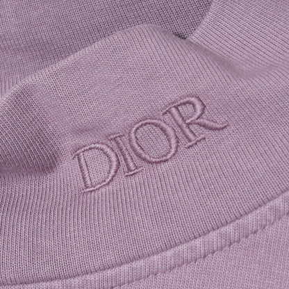 DIOR HOMM Purple Logo Mock Neck Long Sleeve T-Shirt Size XL
