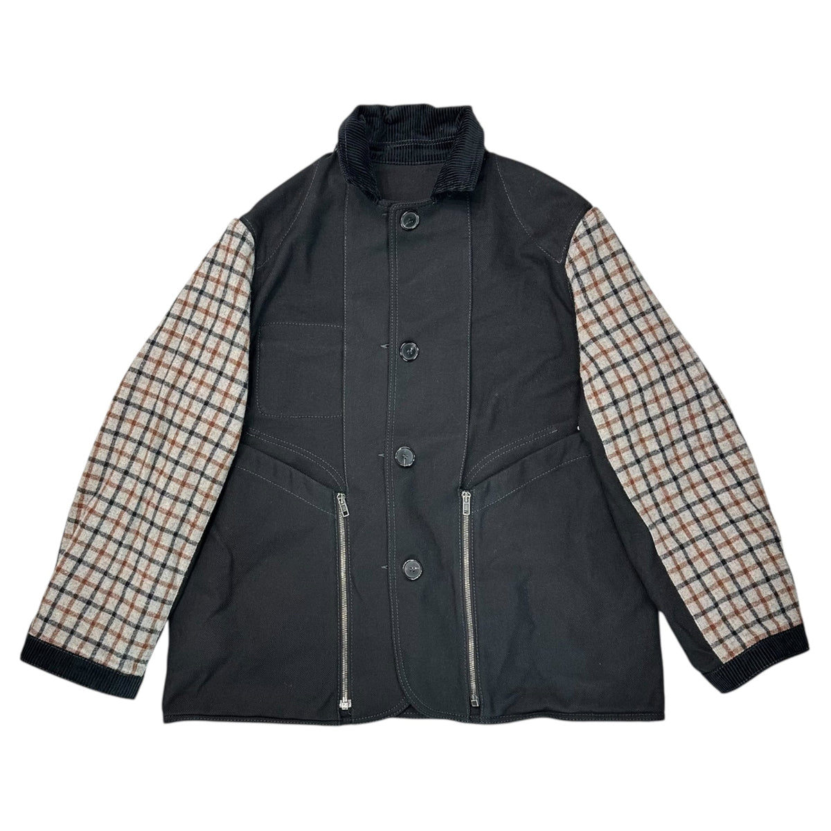MAISON MARGIELA 24AW 4-Way Reversible Coat Black Size 36